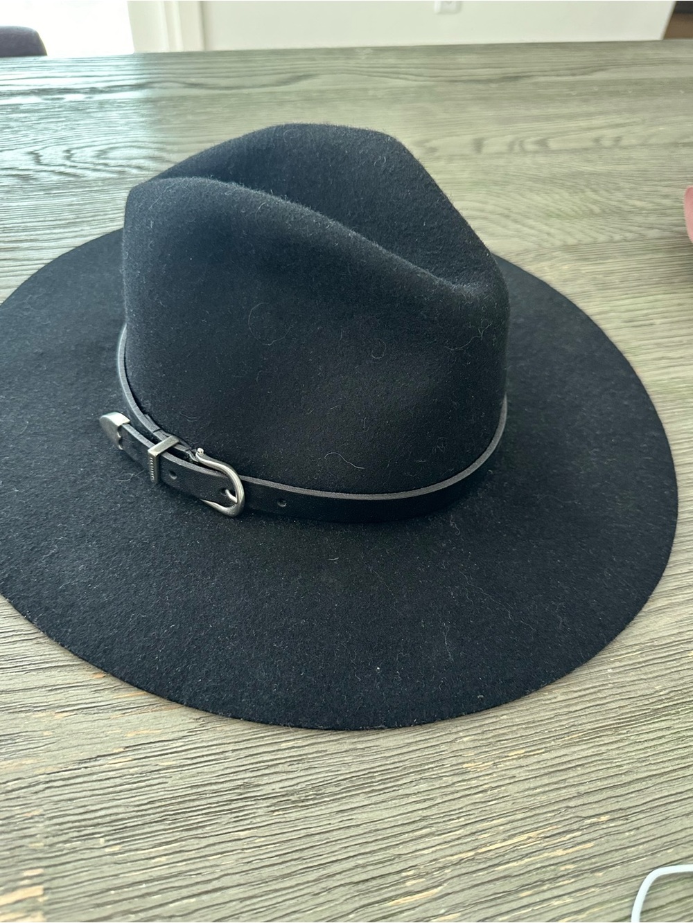 Allsaints briony western Bolero hat. Black Antique nickel